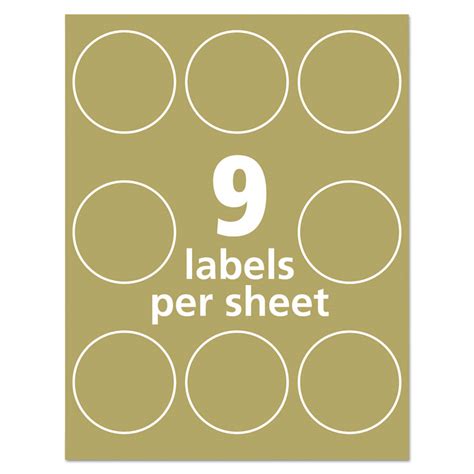 Ave22808 Avery® 22808 Recycled Round Print To The Edge Labels Hill