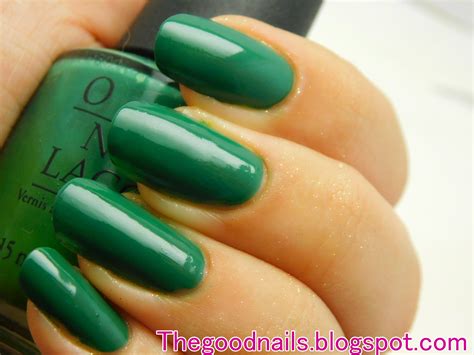 Opi Jade Is The New Black Jade Green Nail Polish Swatch Green Nails