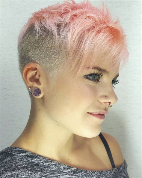 Review Of Short Shaved Sides Haircut Female Ideas Nino Alex