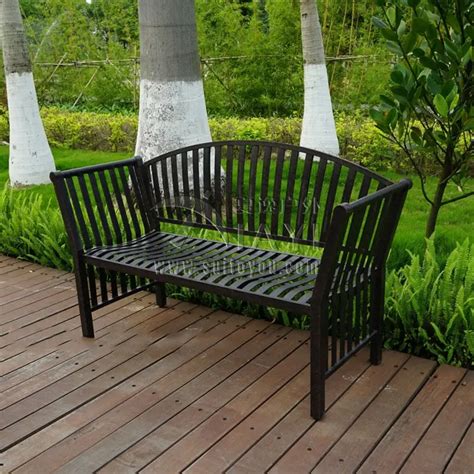 Two Person Cast Aluminum Luxury Durable Leisure Garden Bench Park Chair