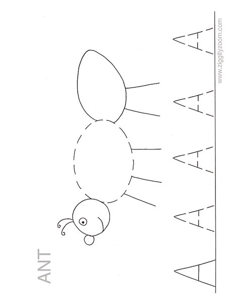 6 Best Images Of Printable Worksheet Letter A Ants Ants Go Marching