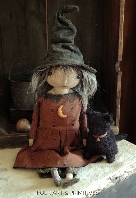Primitive Witch Doll Halloween Witch Dolls Halloween Doll Witch Doll