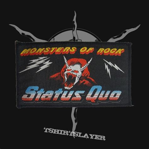 Status Quo Monsters Of Rock 1982 Ministrip Tshirtslayer Tshirt