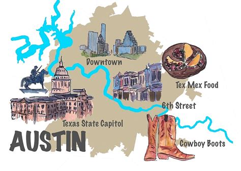 Map Of Downtown Austin Texas