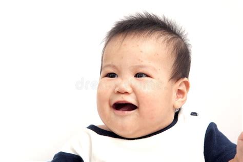 Cute Baby Expression Isolated With White Stock Photo Image Of