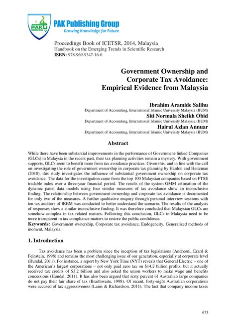 The individual has been resident in malaysia for less than 182 days of the tax year, but was resident in the country for a total of 182 consecutive days linked to days from the year immediately preceding or following that tax year (PDF) Government Ownership and Corporate Tax Avoidance ...