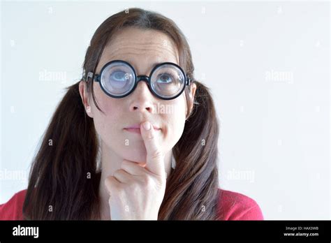 Geeky Girl High Resolution Stock Photography And Images Alamy