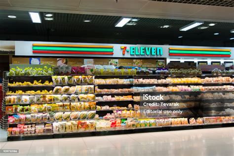 Bangkok March 16 2018 7eleven Shop In Suvarnabhumi Airport Thailand