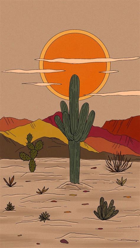 Desert Wallpaper Dibujos Abstractos Iphone Fondos De Pantalla