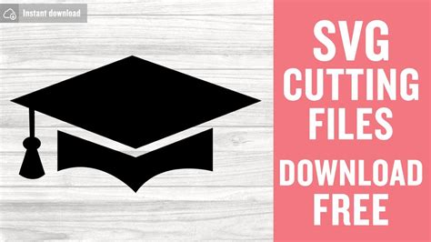Graduation Cap Svg Free Cut File For Cricut Youtube