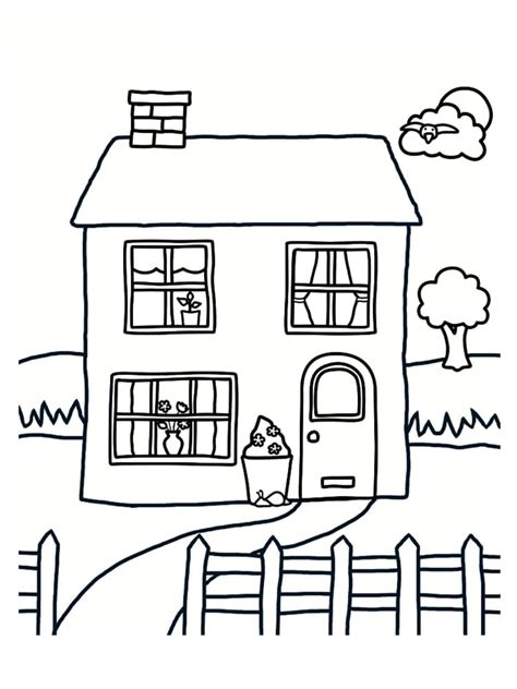 Dessin Maison à Colorier Gratuit Home Alqu