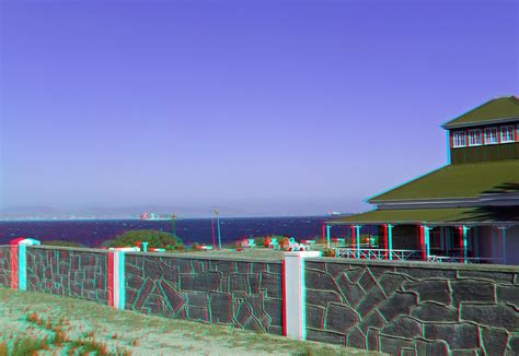 Robben Island Cape Town In Anaglyph 3d Stereo Red Blue Glasses To View