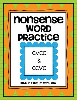 Clim fost sneck lund frob rems 7. Nonsense Words (CVCC/CCVC) by Randi | Teachers Pay Teachers
