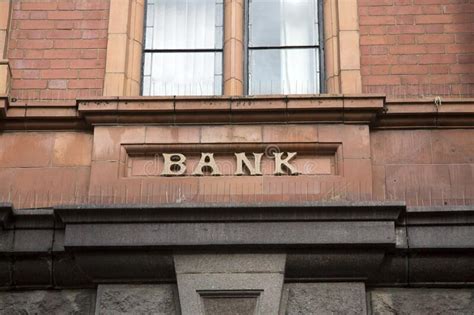 Bank Sign On Building Stock Photo Image Of Money Bank 191292236