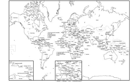 Planisferios Con Nombres Blanco Y Negro Mapas De Paises Y Images Hot