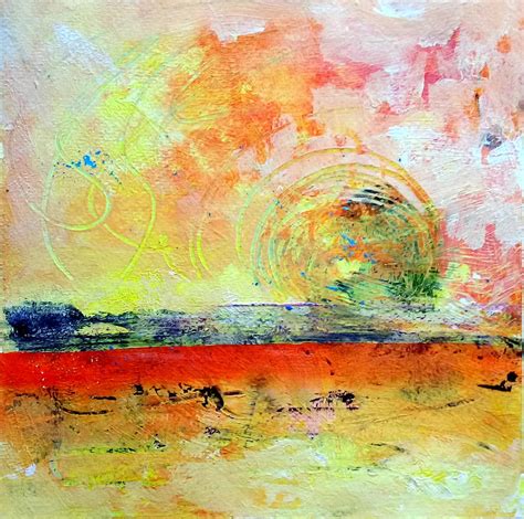 Abstract Sunset Painting By Cristi Fer Pixels