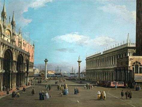 Palazzo Barberini Canaletto Piazza San Marco E Piazzetta Verso Sud 1740
