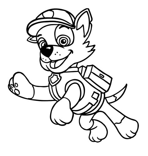 You want to see all of these cartoons, paw patrol coloring pages, please click here! PAW Patrol - Rocky recycler dog in action with his vehicle