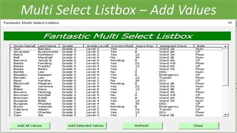 Fantastic Multi Select Listbox Youtube