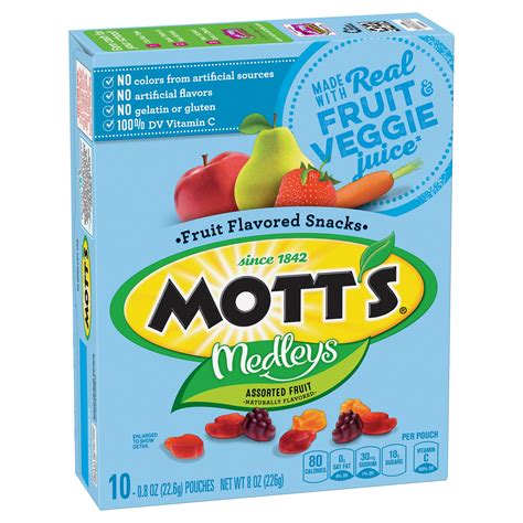 Motts Medleys Assorted Fruit Snacks 8oz 10ct In 2020 Fruit