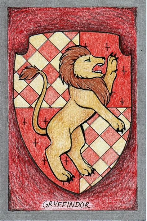Gryffindor Crest Harry Potter Painting Harry Potter Art Drawings