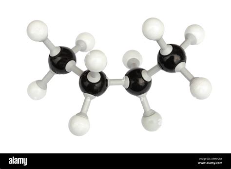 Molecular Model Of Butane Stock Photo 15295454 Alamy