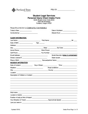 Initial client interview jurisdictional requirement. 23 Printable family law client intake form Templates ...