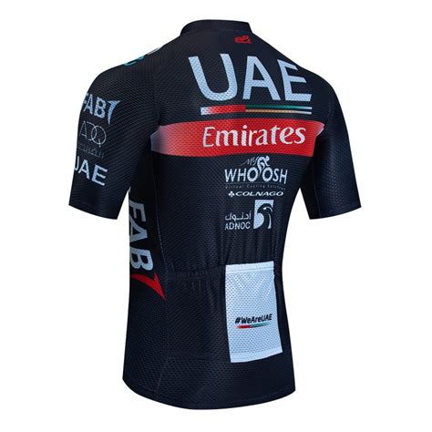 Maillot Vélo équipe Pro Uae Emirates 2023 Aero Mesh Noir