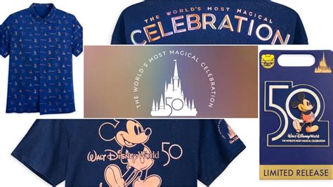 Disney World 50th Anniversary Pre Celebration Merchandise Collection
