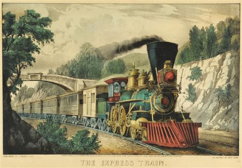 Lot 197 Currier And Ives Print The Express Train