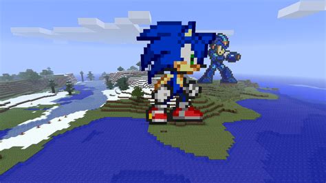 Sonic Pixel Art Minecraft