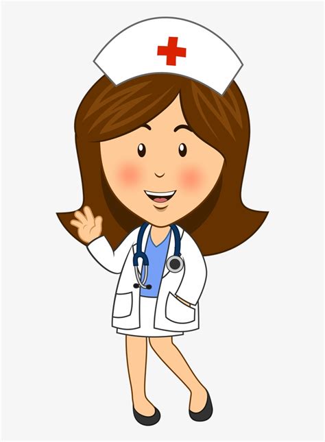 Happy Nurse Cartoon Clip Art