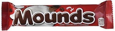 Mounds Candy Bar Dark Chocolate Coconut Filled 1 75ounce Bars Pack Of