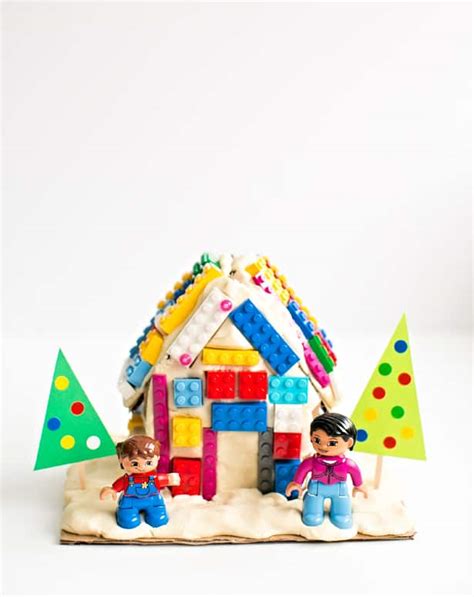 Make A Lego Playdough Gingerbread House