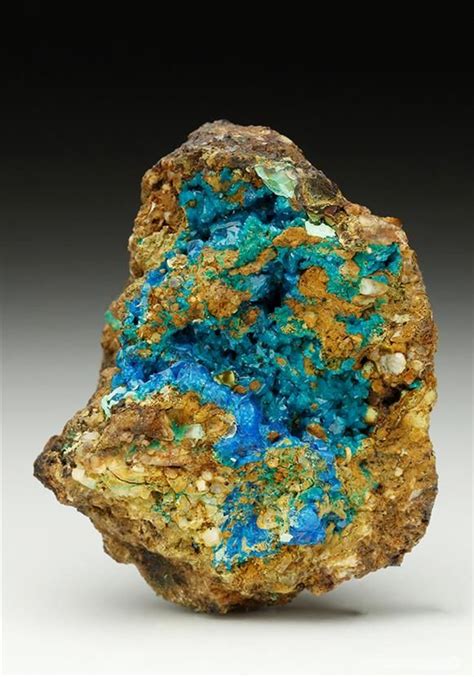 An Excellent Specimen Of Rare Blue Green And Bright Blue Lustrous