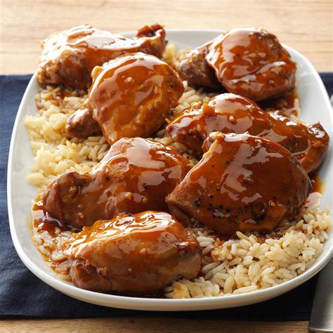 Boneless chicken thighs, green onions, toasted sesame seeds, sliced green onions and 6 more crock pot chicken thighs spend with pennies boneless skinless chicken thighs, low sodium soy sauce, cilantro and 9 more Teriyaki Chicken Thighs Recipe | Taste of Home