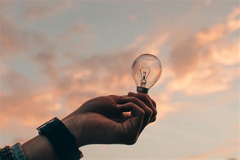 Person Holding Light Bulb · Free Stock Photo