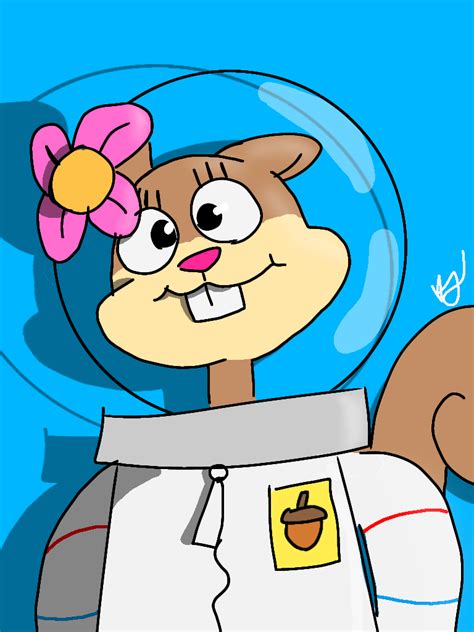 223789 Safe Artist Kitkiy Sandy Cheeks Spongebob Mammal Rodent Squirrel Anthro