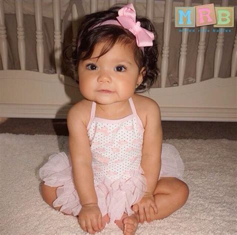 Mexican Caucasian And African American Camila 7 Months White And