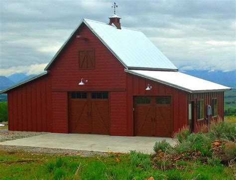 Very practical solutions for garages, agricultural. 19 Backyard Barn Plans Complete Pole-Barn Construction ...