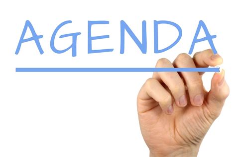 Agenda - Handwriting image