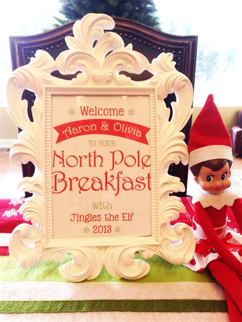 Elf On The Shelf Ideas North Pole Breakfast With Elf On The Shelf North Pole Breakfast Elf