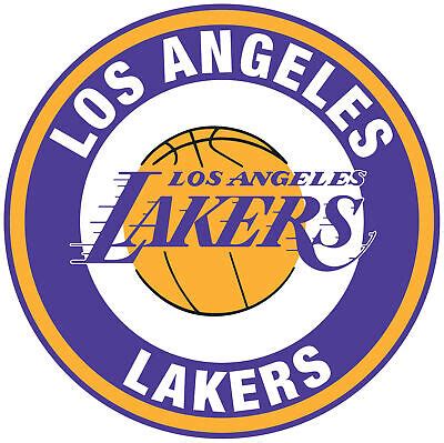 Los Angeles Lakers CIRCLE Logo Vinyl Decal Sticker 10 Sizes With