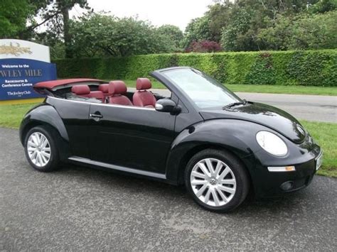 Awesome Cars Girly 2017 Vw Beetle Convertible In Black With A Red