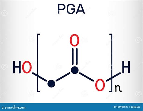 Polyglycolide Or Polyglycolic Acid Pga Molecule It Is A Biodegradable