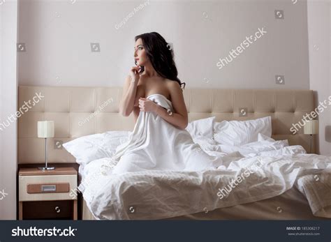 Shot Lovely Model Posing Naked Hotel Stock Photo Shutterstock