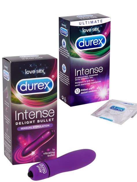 Durex Intense Stimulating Condoms Pack 12 Durex Intense Delight Bullet
