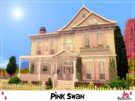 Pink Swan House Nocc By Sharon337 At Tsr Sims 4 Updates