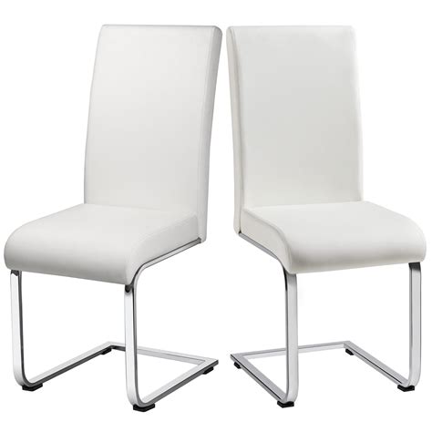 Smile Mart Modern Dining Chairs Upholstered High Back Dining Chairs Pu