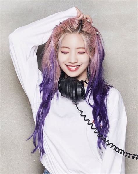 Dahyun Twice 💎 Hair Hair Cabelo Roxo Garotas